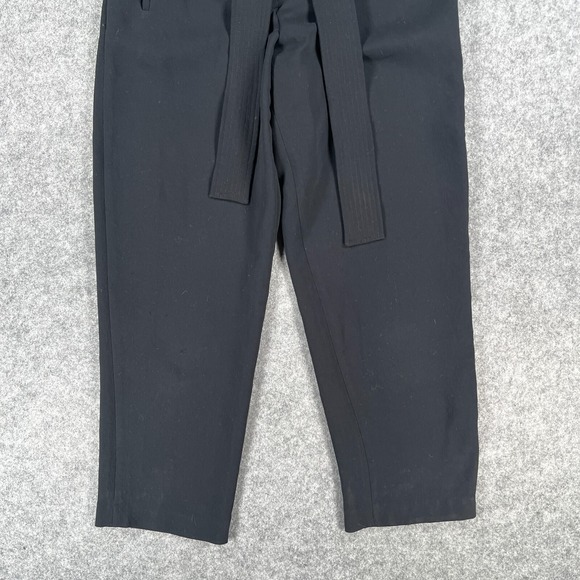 Wilfred Tie Front Pants Women's Size 4 Black Stretch Relaxed Fit - Picture 2 of 13